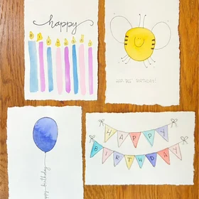 Watercolor Birthday Cards