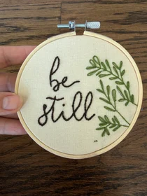 4” Hand Embroidered Ornament
